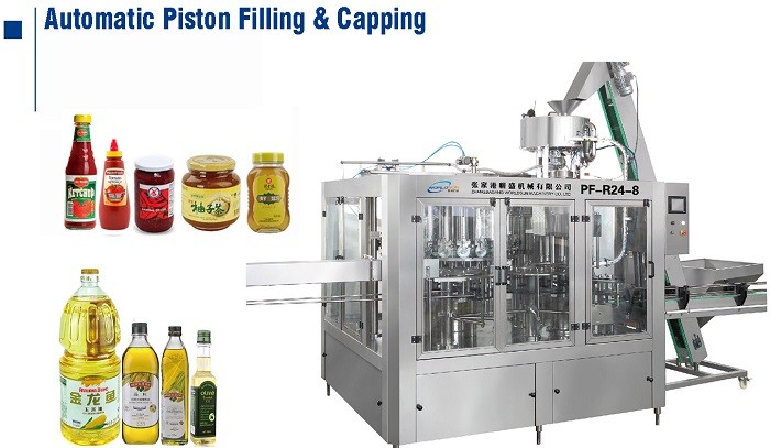 SUS316 10000BPH Automatic Oil Filling Machine olive oil bottle filling capping machine CE