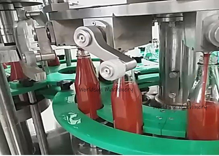 14000BPH SUS304 Ketchup Tomato Sauce Filling Machine automatic capping machine